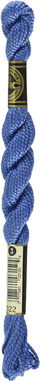 DMC 115 3-322 Pearl Cotton Thread, Dark Baby Blue