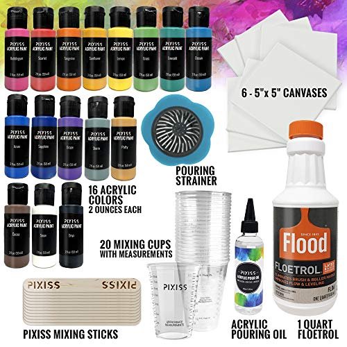 Acrylic Paint Pouring Kit - 65pc.