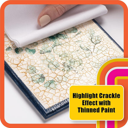 Mod Podge One-Step Crackle Medium, 8 fl oz Premium Acrylic Sealer, Perfect for Easy to Apply DIY Arts and Crafts, CS25384, Clear