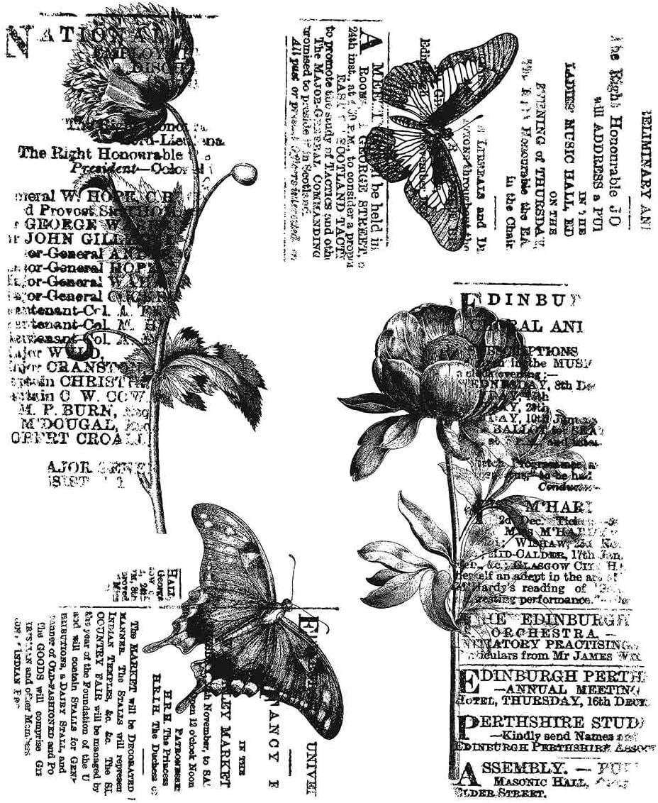 Stampers Anonymous Botanic College Clear Stamp for Card Making, Scrapbooking and Mixed Media, Gray, One Size (CMS447)