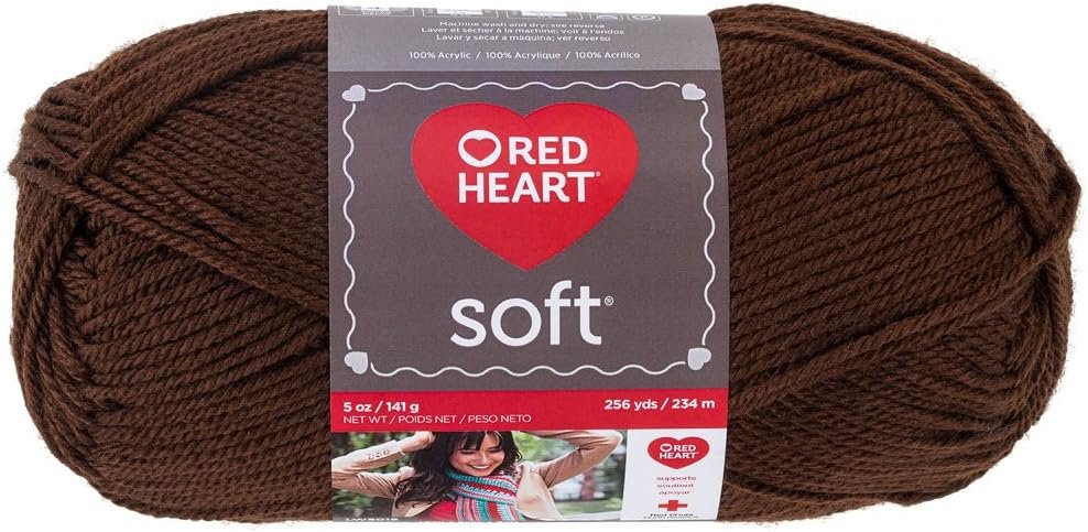 RED HEART Soft Yarn, Chocolate