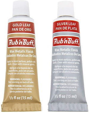 Rub 'n Buff Bundle (Silver Leaf and Gold Leaf)