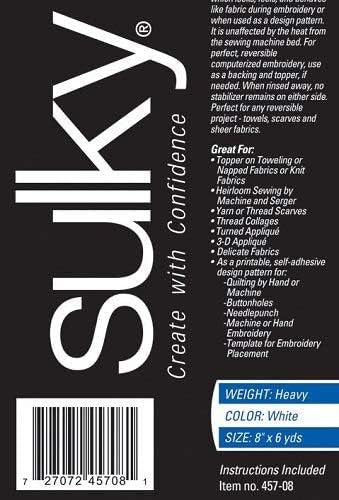 Sulky Fabri-Solvy stabilizer, 8" x 6 yd