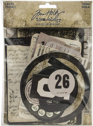 Tim Holtz Idea-ology LAYERS URBAN 65/PKG