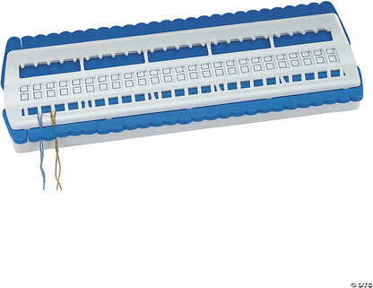 Pako 4"X11" | Plastic-White & Blue | Pack of 1 Floss Organizer