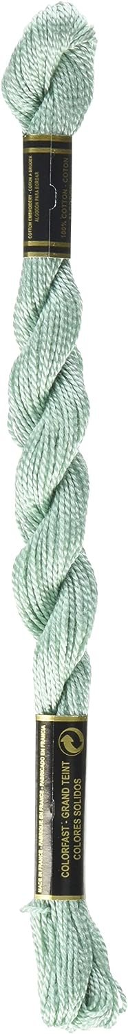 DMC 115 5-504 Pearl Cotton Thread, Very Light Blue Green, Size 5