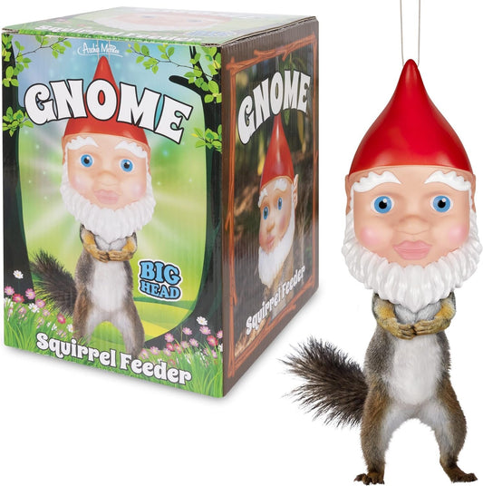 Mcphee Archie Funny Gnome Squirrel Feeder