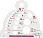 CLOVER 3147 Knitting Needle Gauge , White