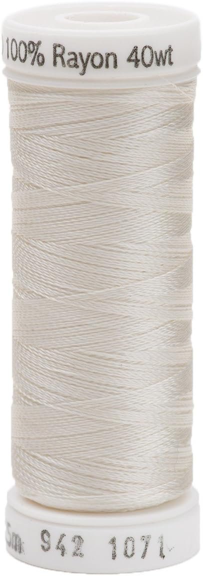 Sulky 942-1071 Rayon Thread for Sewing, 250-Yard, Off White
