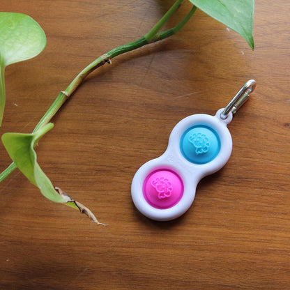 Fat Brain Toys Simpl Dimpl - Blue/Pink - Simpl Dimpl - Simple Dimple - Blue/Pink Office & Desk Toys for Ages 3 to 12