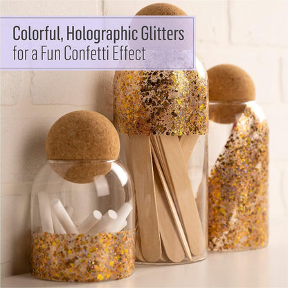 FolkArt Glitterific Pop Acrylic Craft Paint, Snowfall 2 fl oz Premium Glitter Finish Paint, Perfect For Easy To Apply DIY Arts And Crafts, 11991