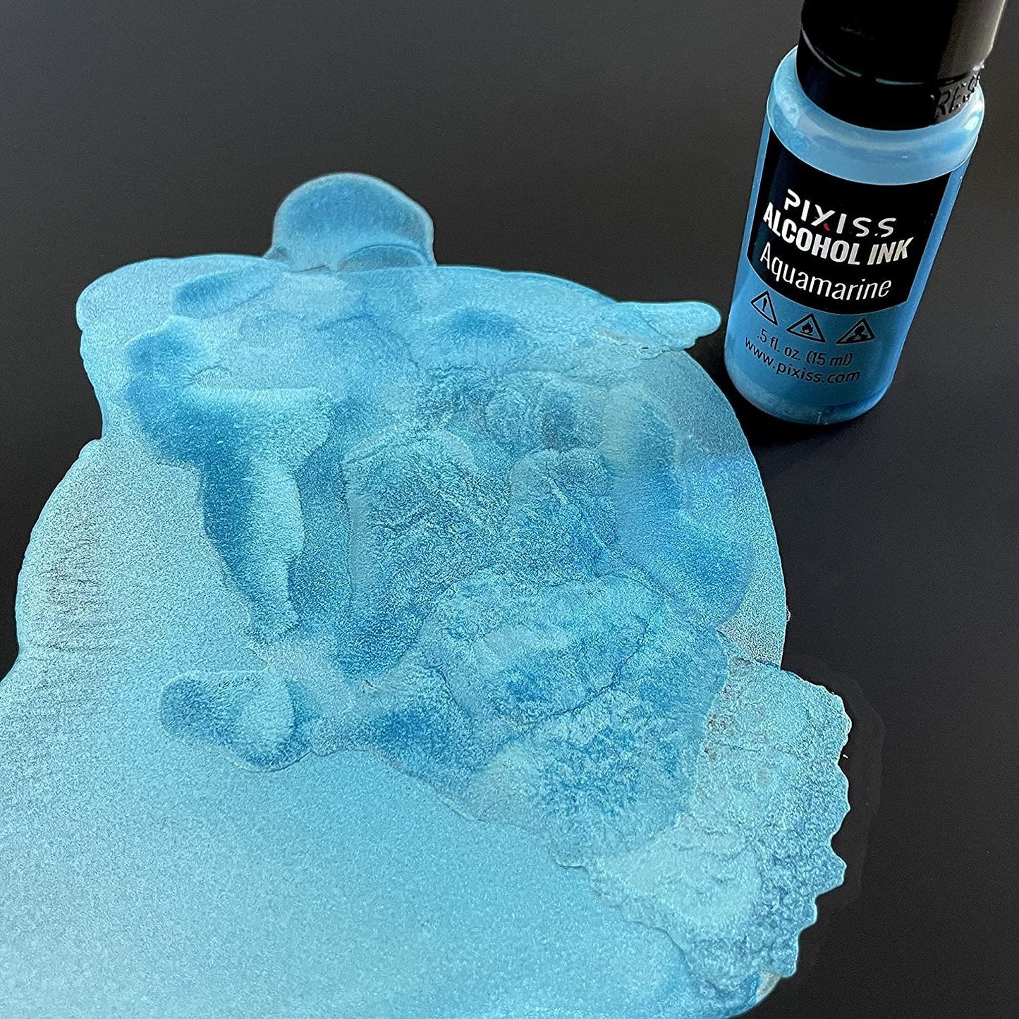 PIXISS Alcohol Ink Set of 5 - Shimmering Gemstone Hues