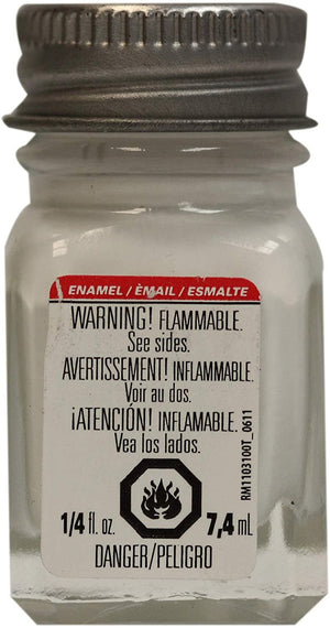 Testors Enamel Paint, Flat White, 1/4-Ounce