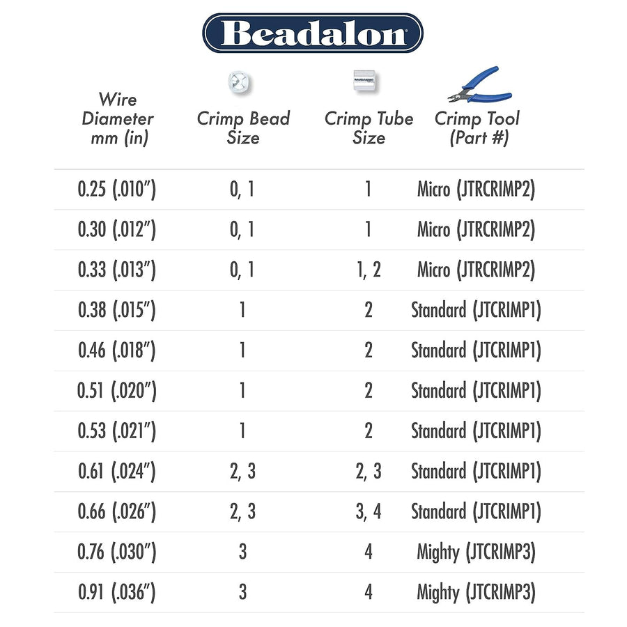 Beadalon 19 Strand Stainless Steel Bead Stringing Wire, 012 in / 0.30 mm, Bright, 30 ft / 9.2 m