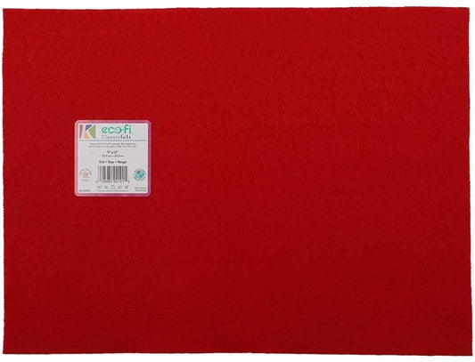 Rainbow Classic Felt 9"X12"-Red