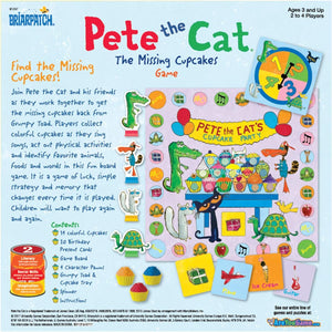 Pete the Cat Missing Cupcakes Board Game from Briarpatch, Create a Beautiful Array of Dessert, Perfect for Preschoolers and Fans of Pete the Cat Books, 2 to 4 Players