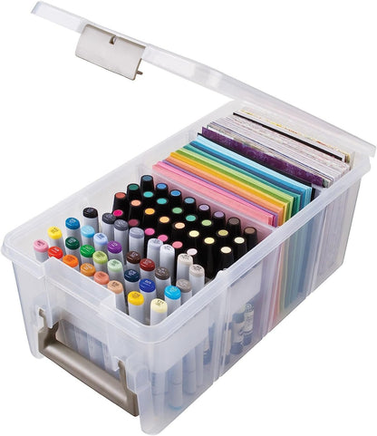 ArtBin 6814AG Super Satchel Double Deep Accessory Tray, White, 1 Tray