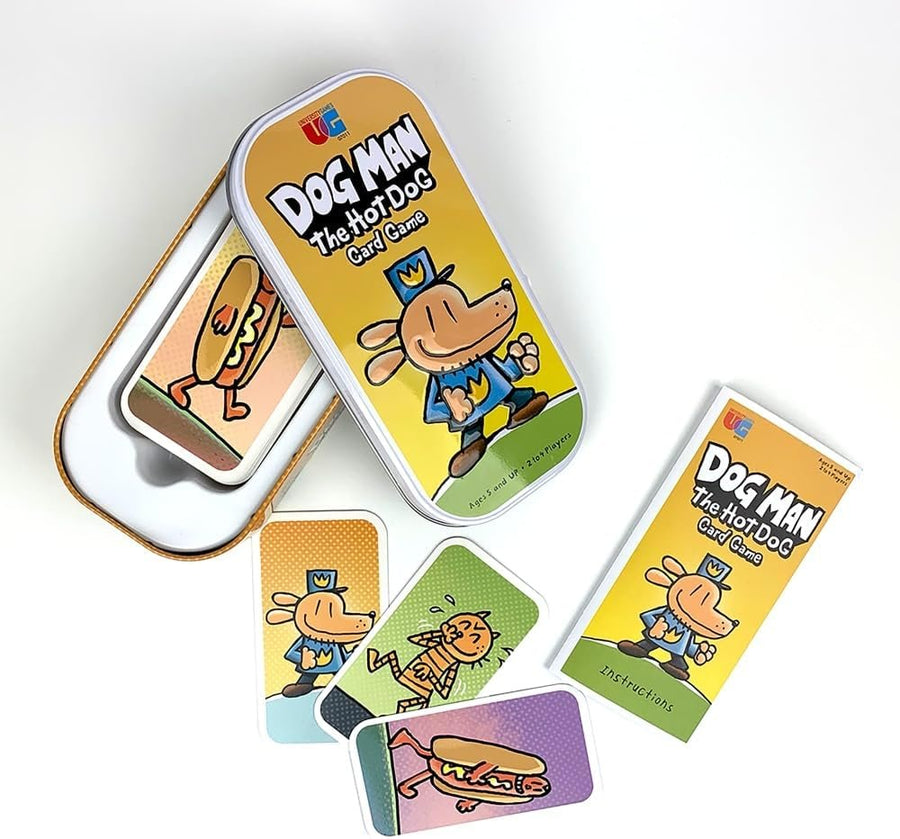 University Games The Hot Dog Card Game for Ages 5 and Up, 2 to 4 Players Based on The Dog Man Books by Dav Pilkey (07011), Yellow