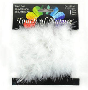 Touch of Nature 1-Piece Feather Marabou Craft Boa for Arts and Crafts, 1-Yard, Black