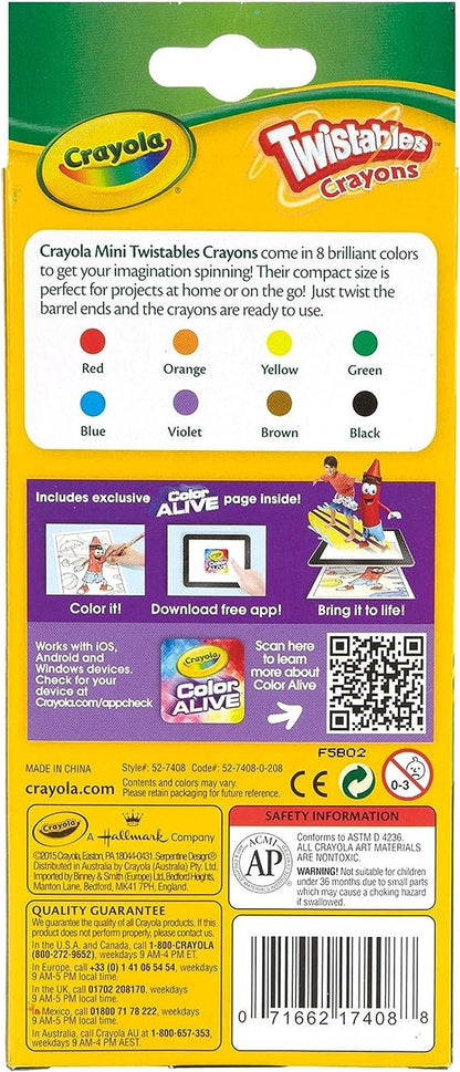 Crayola Twistables Crayons, School Supplies, 8ct