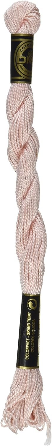 DMC Pearl Cotton Skeins Size 5-27.3 Yds: Ultra Very Light Shell Pink