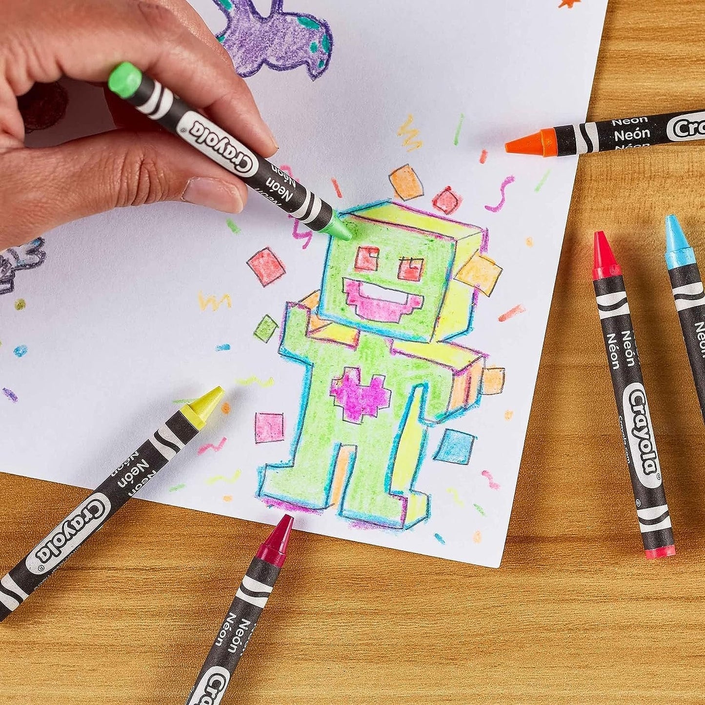 Crayola Neon Crayons, Back To School Supplies, 24 Count