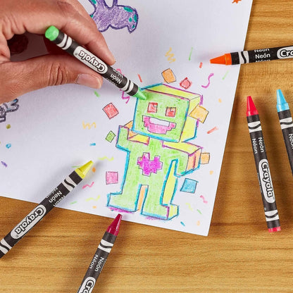 Crayola Neon Crayons, Back To School Supplies, 24 Count