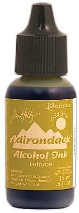 Ranger Adirondack Alcohol Inks lettuce earthtones [PACK OF 6 ]