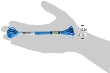 DMC Satin Floss 8.7yd, Aurora Blue