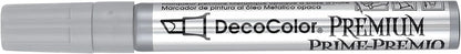 Uchida Of America 350-CSLV DecoColor Premium 3 Way Chisel Point Pen, Silver