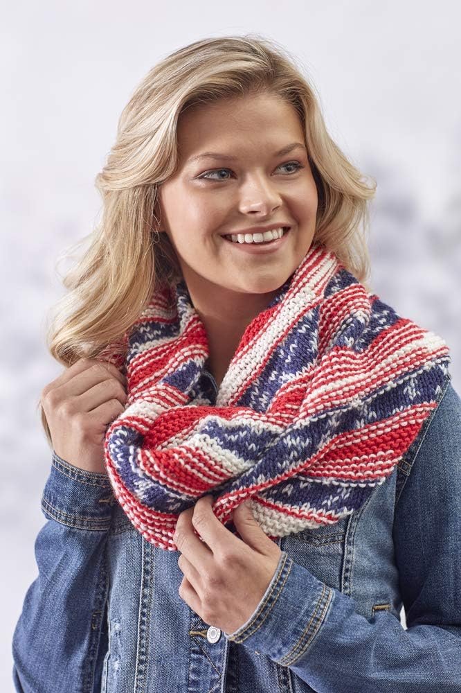 Red Heart Super Saver Yarn E300.3943, Print-Americana