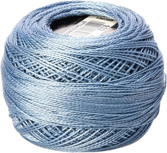 DMC 116 12-932 Pearl Cotton Thread Balls, Light Antique Blue, Size 12