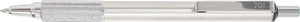 Zebra Pen F-701 Retractable Ballpoint Pen, Stainless Steel Barrel, Fine Point, 0.8mm, Black Ink, 1-Pack