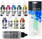 Jacquard Products JAC9916 Pinata Color Exciter Ink Pack Includes 9 Pinata Alcohol Inks, 10X Pixiss Ink Blending Tools Bundle, and 2-Ounce Ranger Adirondack Alcohol Blending Solution