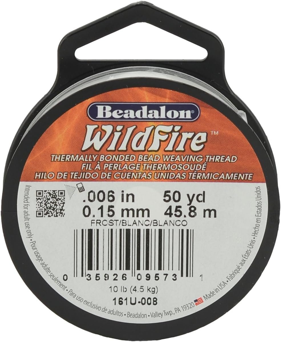 Wildfire Stringing Thread .006x50'-Frost