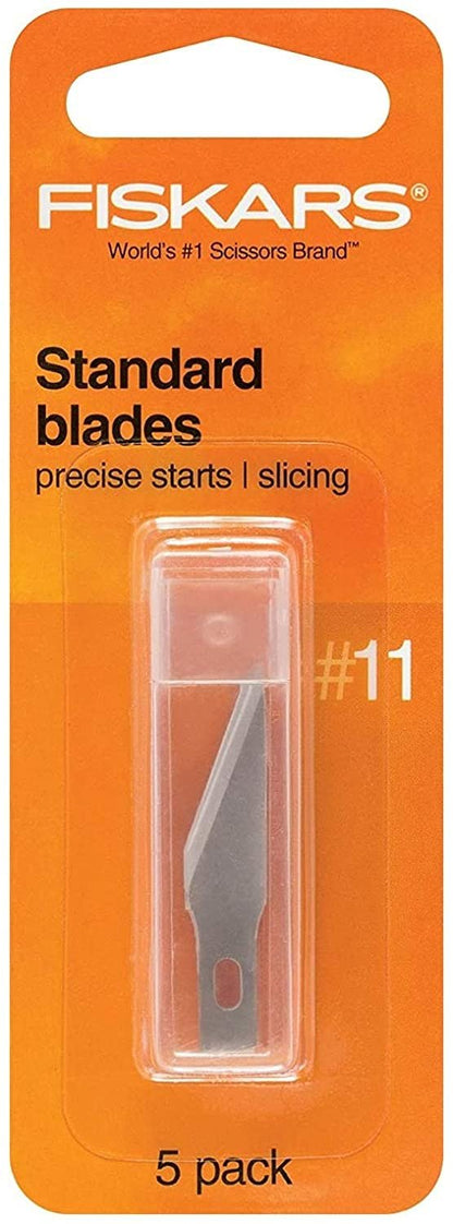 Fiskars Fingertip Precision/Detail Knife with Standard No. 11 Blades 5/Pkg
