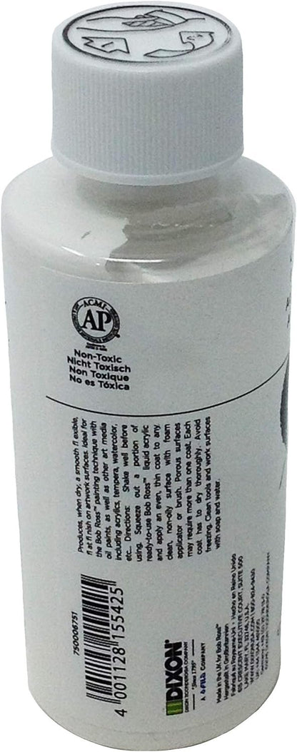 BobRoss Liquid Acrylic White Paint For Landscapes Florals and Wildlife