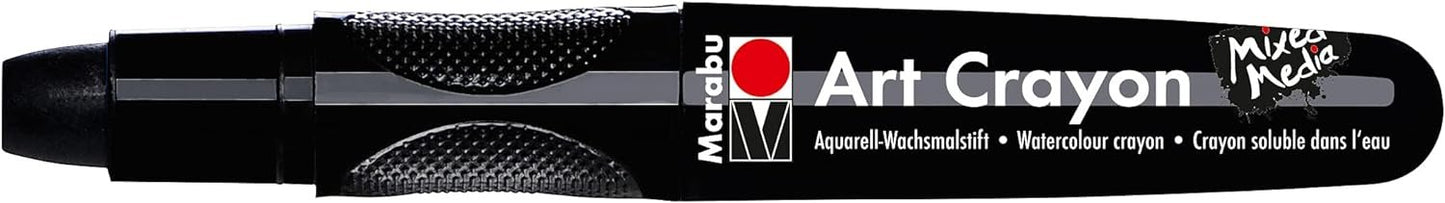 Marabu Art Crayons - Primary Set of 5 Soft Pastel Crayons for Fine Art and Mixed Media