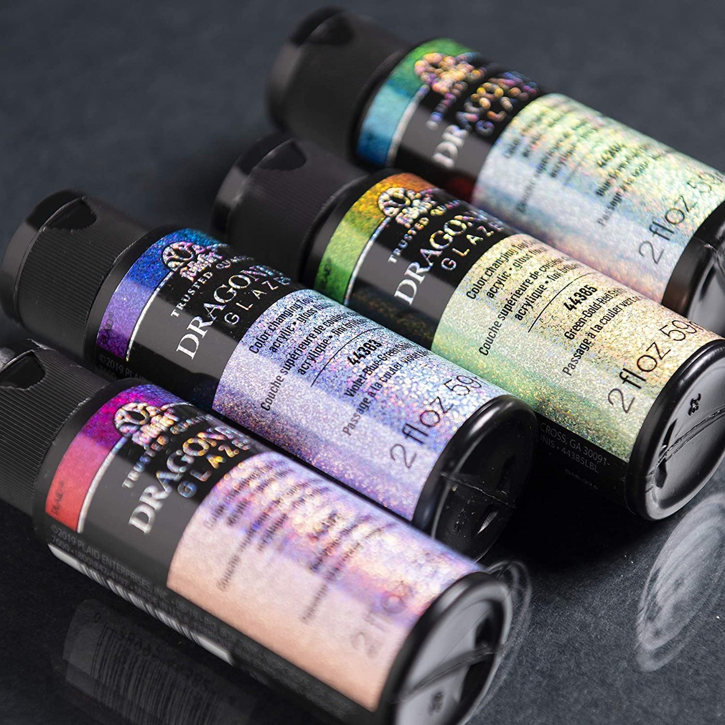 FolkArt Dragonfly Glaze Paint, 4 Pack