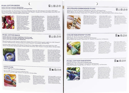 DMC COLORCRD Needlework Threads 12-Page Printed Color Card B001C1NMO2