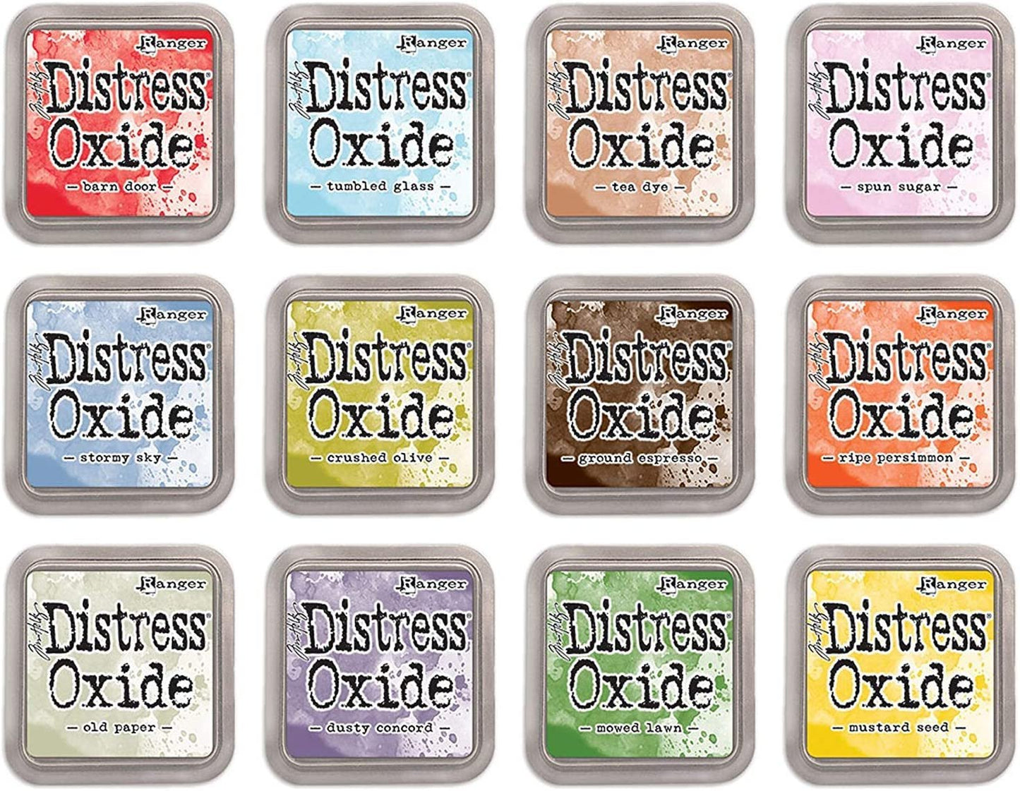 Ranger Tim Holtz Bundle of 12 Distress Oxide Ink Pads - Summer 2018 Colors