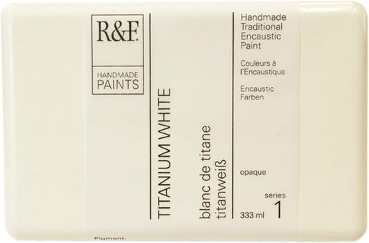 R&F Handmade Paints 1210 Encaustic Paint 333ml, Titanium White