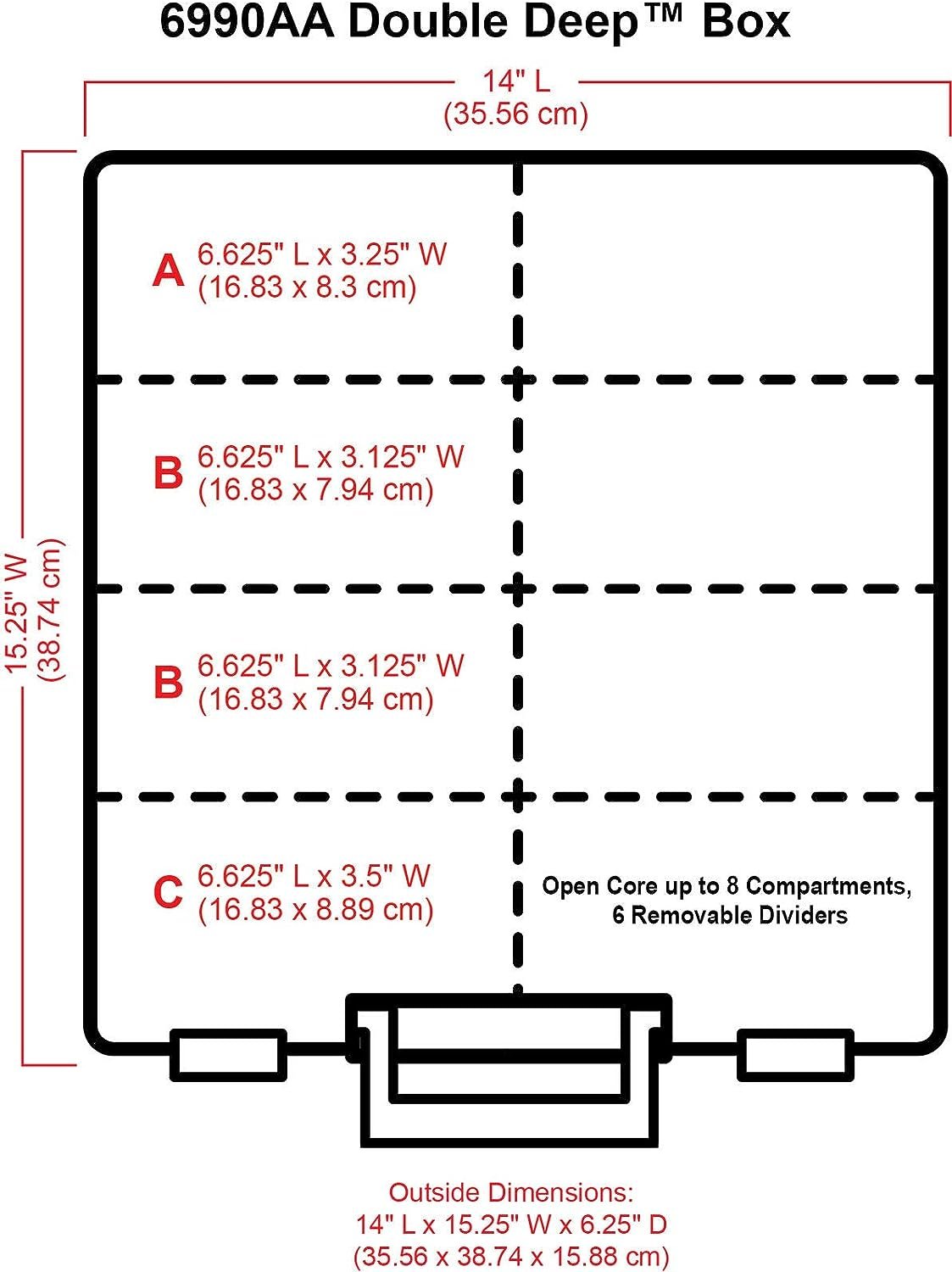 ArtBin Artbin Super Satchel Double Deep, Aqua Mist, 1 Pack, Model:6990AA