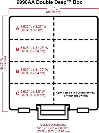 ArtBin Artbin Super Satchel Double Deep, Aqua Mist, 1 Pack, Model:6990AA