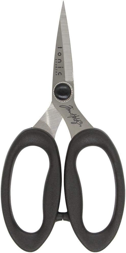 Tim Holtz Haberdashery Snip Scissors Set - Soft Grip Durable Snips 5" & Scissors 6" with Storage Tins - 2 Items