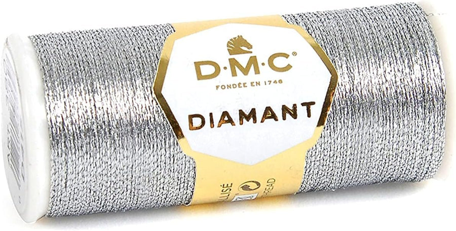 DMC Diamant Metallic Needlework Thread, 38.2-Yard, Dark Silver (010288)