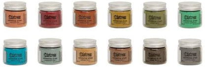 Tim Holtz Distress 2020 Embossing Glazes - .49 Ounce Jars - 12 Item Bundle