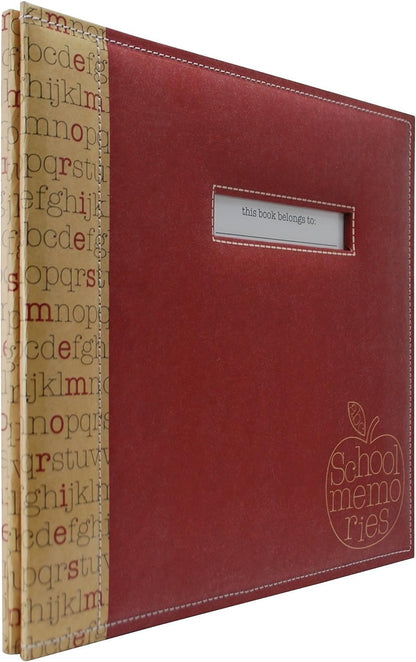 MCS MBI 13.5x12.5 School Memories Scrapbook Album with 12x12 Inch Pages with Signature Opening (850010)