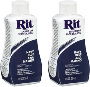 Rit Dye Liquid Fabric Dye - 8 Ounce, Navy - 2 Pack