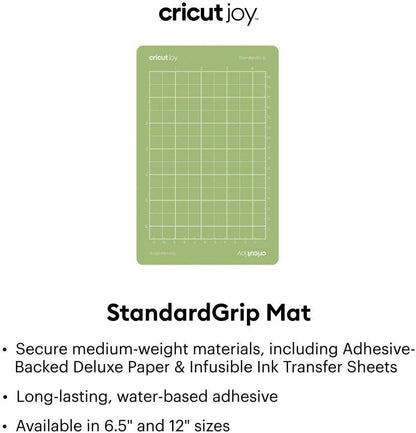 Cricut Joy StandardGrip Mat 4.5" x 6.5" Reusable Cutting Mat for Crafts with Protective Film, Use with Cardstock, Iron On, Vinyl and More, Compatible with Cricut Joy Machine